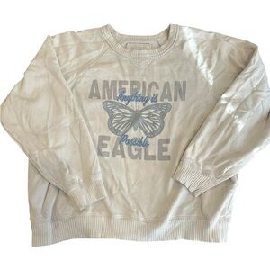 American Eagle Outfitters Cream Sweater